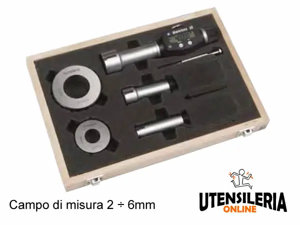 Promozione SET Micrometri digitali XT IP67 2-6mm con BLUETOOTH