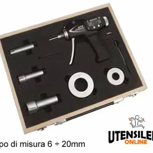Occasione Imperdibile SET COMPLETI Micrometro digitale IP67 6-20mm con BLUETOOTH