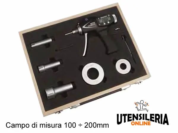 SET COMPLETI Micrometro digitale IP67 100-200mm con BLUETOOTH Occasione