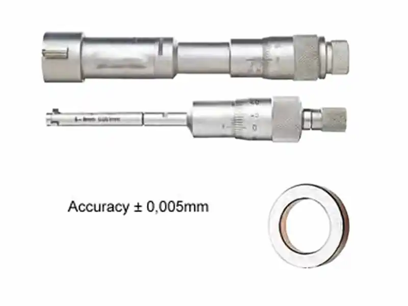 Reso Gratuito Micrometri a tre punte con anello e prolunga accuracy 0,005mm