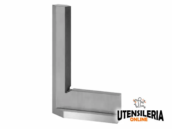 Spedizione Espresso Squadra bisellata con cappello in acciaio INOX temprato