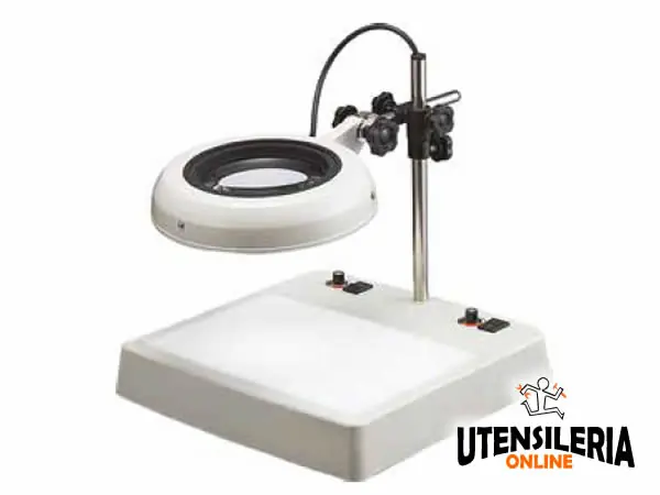 Lente di ingrandimento a LED con regolazione 2x base 353x340mm Must-Have