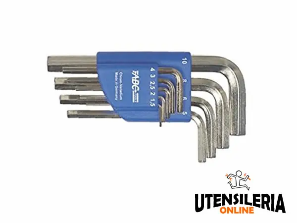 Serie 10 chiavi maschio esagonali 1,5-12mm A3107/34 (10pz) Sconto