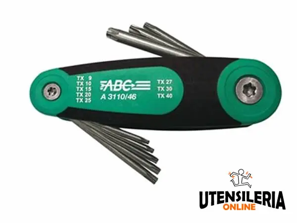 Serie 8 chiavi maschio per viti TORX tascabile T9-T40 (8pz) Prezzo Di Fabbrica