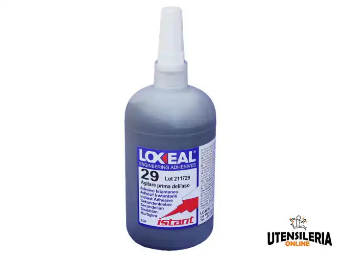 Adesivo 29 Loxeal Istant elastomerico nero per materie plastiche, flacone 500gr Offerta