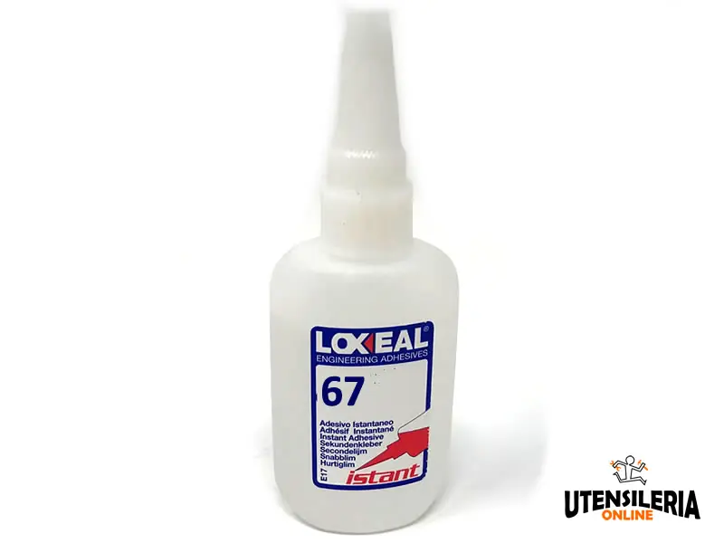 Popolare Adesivo 67 Loxeal Istant viscoso senza odore e senza aloni, flacone 500gr