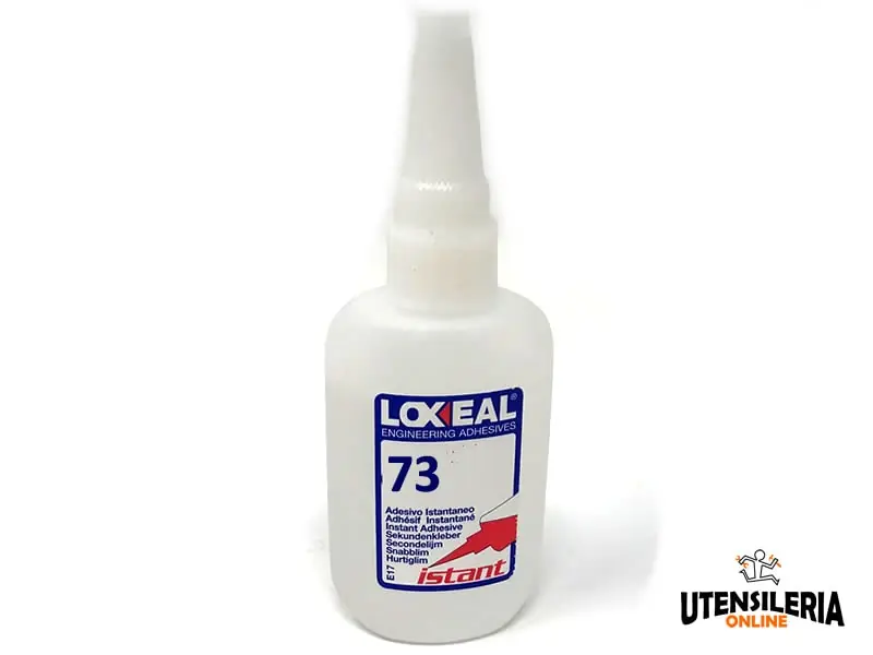 Spedizione Espresso Adesivo 73 Loxeal Istant tenace e flessibile per alte temperature, flacone 500gr