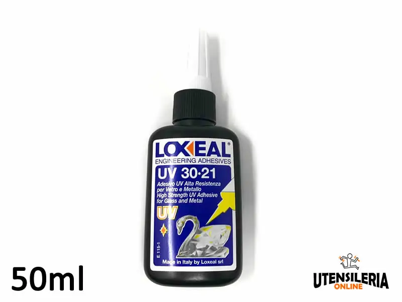 Adesivo UV 30-21 Loxeal fluido tenace trasparente per giunzioni vetro-metallo Ultima Occasione