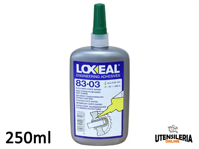 Professionale Adesivo Loxeal 83-03 frena sigilla rapido alte temperature 250ml