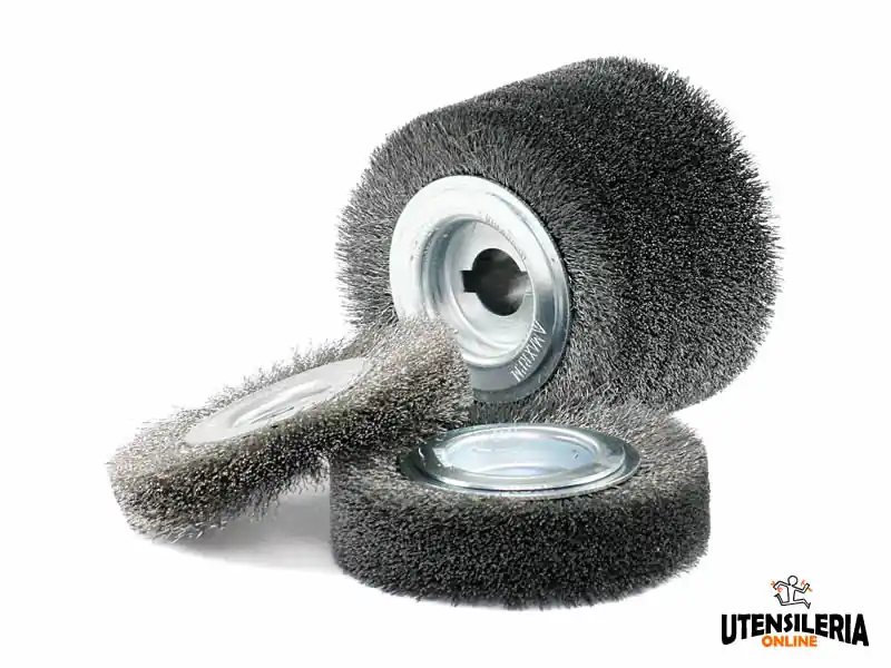 Novità Rullo in filo d‘acciaio inox per legno e acciaio inox 100x12mm