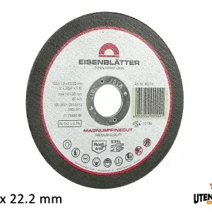 Disco da taglio metalli per profili sottili e tubi 125x22.2mm (25pz) Prezzo Conveniente