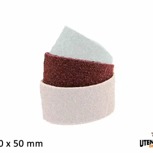 Nastri abrasivi grana media rosso 90x50mm (4pz) Spedito Oggi