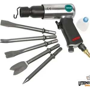 Professionale Martello scalpellatore pneumatico Aircraft MHU con 5 scalpelli in valigetta