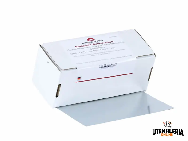 Professionale Pellicola per mascheratura angoli in acciaio inox 150x2500mm (10pz)