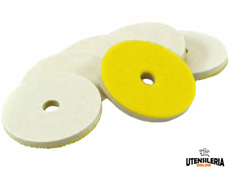 Dischi in feltro merino MINI-FIX 60x10mm spessore 5mm (10pz) Ultimissimo Modello