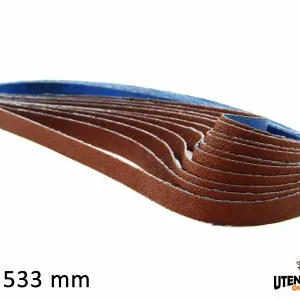 Nastri abrasivi in corindone stretti 5x533mm per acciaio (10pz) Compra Oggi Stesso