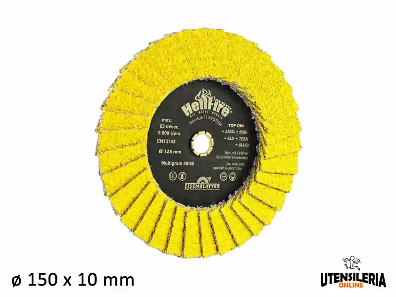 Dischi FIX HellFire® multigrana 40/60 150x10mm (10pz) Prezzo Ridotto