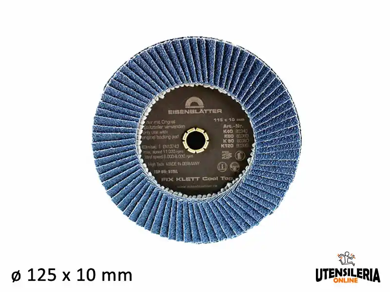 Professionale Dischi FIX Cool Top® zirconio abrasivo 125x10mm (10pz)
