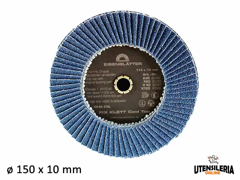 Prezzo Basso Dischi FIX Cool Top® zirconio abrasivo 150x10mm (10pz)