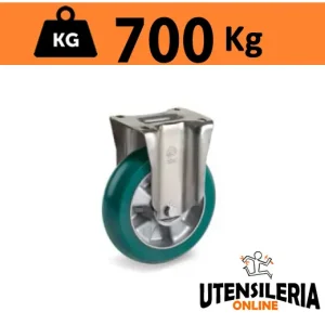 Direttamente Dal Produttore Ruota TR-ROLL con supporto pesante fisso P portata 700Kg 62ER
