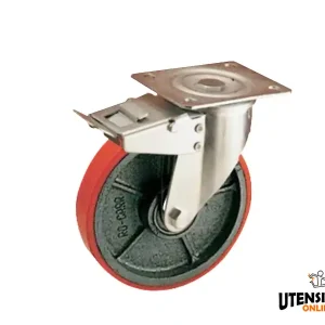 Nuova Collezione Ruota 90/FA ROCARR supporto piastra girevole e freno portata max 300Kg