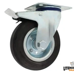 Ruota 600/A ROCARR supporto piastra girevole freno con rullo portata max 300Kg Ordina Subito