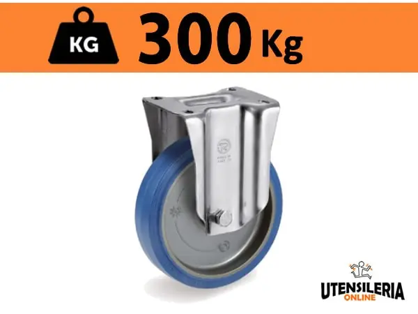 Ruota SIGMA ELASTIC 73 supporto NL fisso portata max 300Kg Reso Gratuito