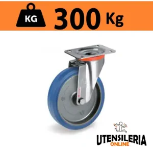 Affare Ruota SIGMA ELASTIC 73 supporto INOX NLX rotante max 300Kg