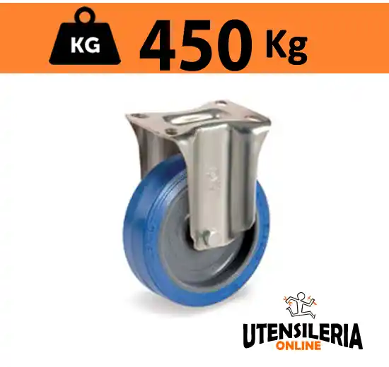 Ultimissimo Modello Ruota SIGMA ELASTIC 73 supporto P fisso portata max 450Kg