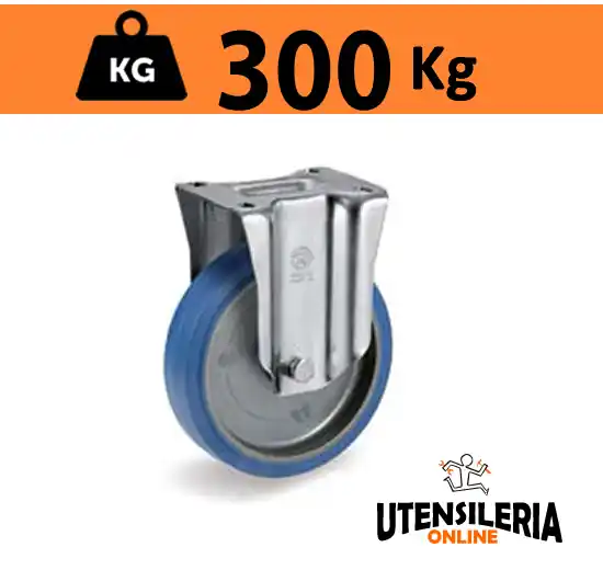 Scelto Dai Clienti Ruota SIGMA ELASTIC 73 con rullo supporto NL fisso max 300Kg