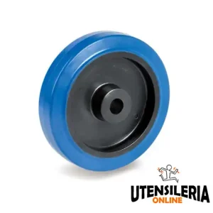 Miglior Prezzo Ruote gomma elastica in poliammide 6 foro a boccola serie 73AE