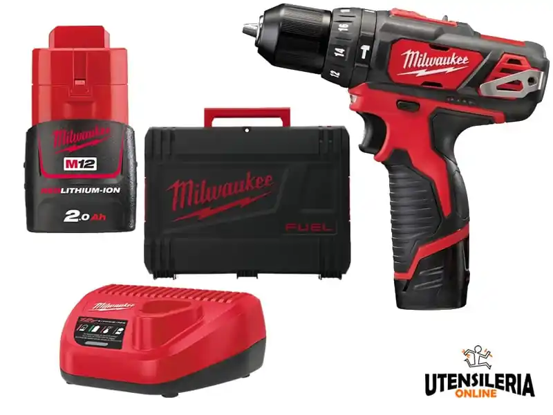 Trapano con percussione a batteria Milwaukee M12 BPD-202C 12V Compra Oggi Stesso