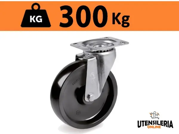 Offerta Lampo Ruota termoindurente 67 supporto leggero NL rotante max 300Kg