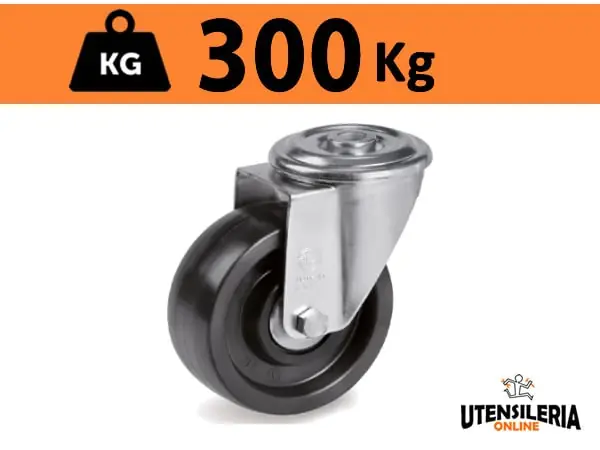 Ruota termoindurente 67 cuscinetto supporto NL con foro 300Kg Offerta Del Giorno