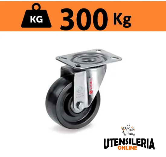 Ruota termoindurente 67 cuscinetto supporto INOX NLX rotante Subito Disponibile