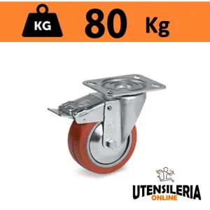 Novità Ruota in gomma siliconica 72GS supporto NL freno anteriore 80Kg