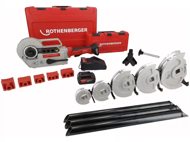 Rothenberger curvatubi Robend 4000E AMPShare con matrici 1/2"-1,1/8", batteria 4ah e caricabatteria Ordina Subito