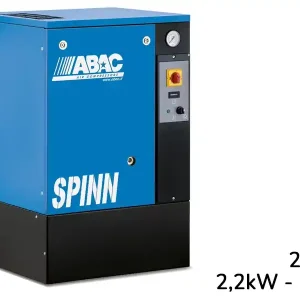 Compressore rotativo a vite ABAC Spinn 2,2 230V su basamento, 8-10 bar Prezzo Scontato