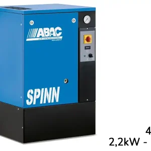 Compressore elettropneumatico ABAC Spinn 2,2 400V a pavimento ad avviamento diretto, 8-10 bar A Buon Prezzo
