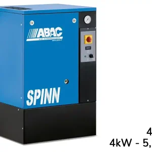 Compressore elettropneumatico ABAC Spinn 4 400V a pavimento ad avviamento diretto, 8-10 bar Offerta Speciale