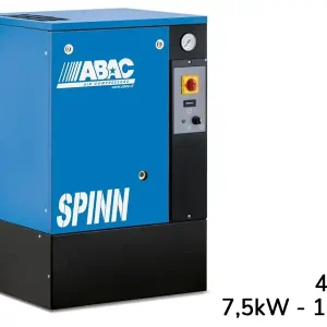 Compressore elettropneumatico ABAC Spinn 7,5 400V a pavimento ad avviamento diretto, 8-10 bar Di Tendenza