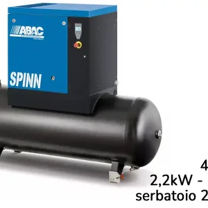 Compressore a vite con centralina ABAC Spinn 2,2 400V avviamento diretto su serbatoio 270lt Promo Stagionale