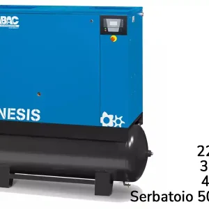 Compra Online Compressore rotativo a vite ABAC Genesis 22kW velocità fissa su serbatoio 500lt