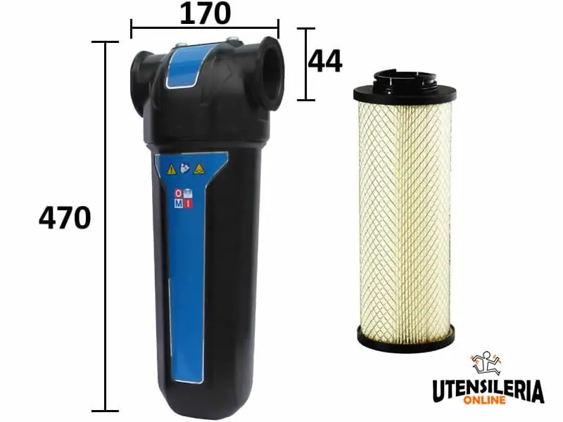 Promozione Filtro per trattamento polveri AF800 grado QF OMI 13333 l/min