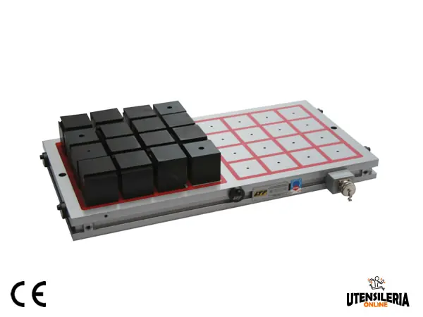 Piano magnetico elettropermanente per fresatura poli 75mm Promozione Esclusiva