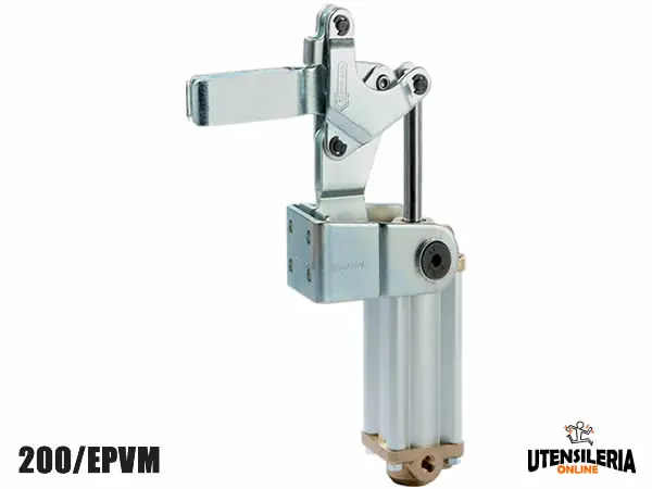 Professionale Bloccaggio rapido pneumatico 200/EPVM cilindro magnetico 151mm