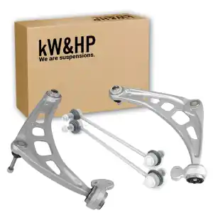Popolare COPPIA BRACCI OSCILLANTI ANTERIORI DESTRO E SINISTRO E BIELLETTE BARRA STABILIZZATRICE BMW SERIE 3 E46 (KW0011)