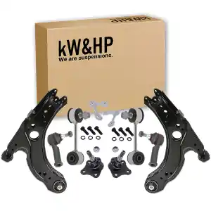 KIT 10PZ COPPIA BRACCI BRACCETTI TRAPEZI OSCILLANTI + BIELLETTE + TESTINE STERZO VW GOLF IV AUDI A3 SEAT LEON Offerta Del Giorno