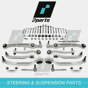 Di Tendenza KIT 12 PEZZI BRACCI OSCILLANTI AVANTRENO COMPLETO AUDI A6 2008/11-2011/03 4F2, C6 2.0 TDI