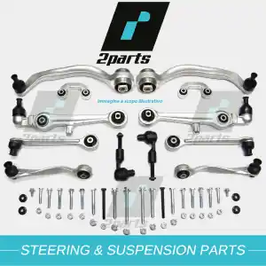 KIT 12 PEZZI BRACCI SOSPENSIONE AVANTRENO COMPLETO AUDI A4, A4 AVANT versioni dal 2000 al 2004 Affare